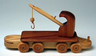 train crane wood toys