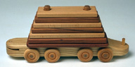 lumber car for wood train