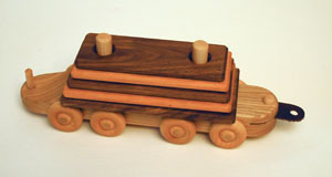 Lumber train car